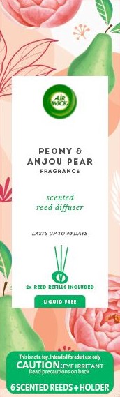 AIR WICK Reed Diffuser  Peony  Anjou Pear Liquid Free